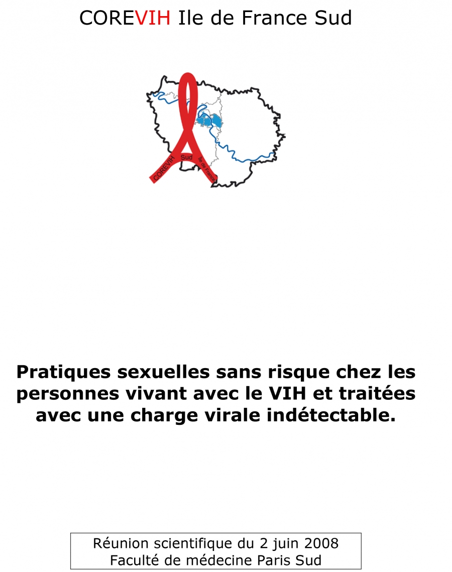 Pratiques sexuelles sans risque chez les personnes vivant avec le VIH